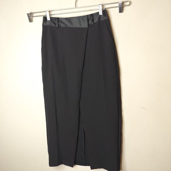 Rita Ora x Primark Tuxedo Style Wrap Maxi Skirt - Picture 4 of 9